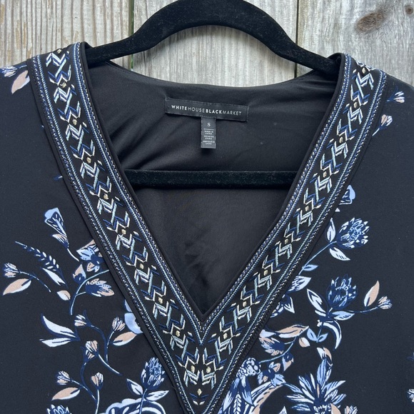 White House Black Market Floral Embroidered Dress size Small - Picture 7 of 15